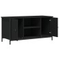 vidaXL Mueble para TV madera contrachapada negro 100x40x50 cm vidaXL Mueble para TV madera contrachapada negro 100x40x50 cm