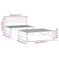 vidaXL Juego de muebles de jardín 2 pzas madera maciza de pino negro vidaXL Juego de muebles de jardín 2 pzas madera maciza de pino negro