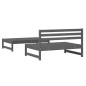 vidaXL Juego de muebles de jardín 2 piezas madera maciza de pino gris vidaXL Juego de muebles de jardín 2 piezas madera maciza de pino gris