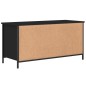 vidaXL Mueble para TV madera contrachapada negro 100x40x50 cm vidaXL Mueble para TV madera contrachapada negro 100x40x50 cm