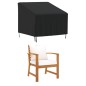 vidaXL Cubierta para silla de jardín Oxford 420D negro 90x90x50/75 cm