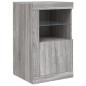 vidaXL Aparador con luces LED madera de ingeniería gris Sonoma vidaXL Aparador con luces LED madera de ingeniería gris Sonoma