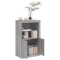 vidaXL Aparador con luces LED madera de ingeniería gris Sonoma vidaXL Aparador con luces LED madera de ingeniería gris Sonoma