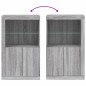 vidaXL Aparador con luces LED madera de ingeniería gris Sonoma vidaXL Aparador con luces LED madera de ingeniería gris Sonoma