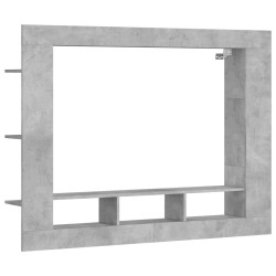 vidaXL Mueble para TV madera de ingeniería gris hormigón 152x22x113 cm