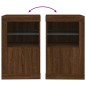 vidaXL Aparador con luces LED madera de ingeniería roble marrón vidaXL Aparador con luces LED madera de ingeniería roble marrón