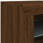 vidaXL Aparador con luces LED madera de ingeniería roble marrón vidaXL Aparador con luces LED madera de ingeniería roble marrón