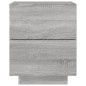 vidaXL Mesita de noche con luces LED madera de ingeniería gris Sonoma vidaXL Mesita de noche con luces LED madera de ingeniería gris Sonoma