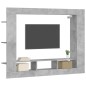 vidaXL Mueble para TV madera de ingeniería gris hormigón 152x22x113 cm