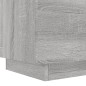 vidaXL Mesita de noche con luces LED madera de ingeniería gris Sonoma vidaXL Mesita de noche con luces LED madera de ingeniería gris Sonoma