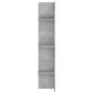 vidaXL Mueble para TV madera de ingeniería gris hormigón 152x22x113 cm