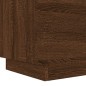 vidaXL Mesita de noche con luces LED madera de ingeniería roble marrón vidaXL Mesita de noche con luces LED madera de ingeniería roble marrón