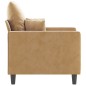vidaXL Sillón de terciopelo marrón 60 cm vidaXL Sillón de terciopelo marrón 60 cm