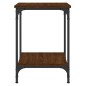 vidaXL Mesa de centro madera de ingeniería marrón roble 40x40x55 cm vidaXL Mesa de centro madera de ingeniería marrón roble 40x40x55 cm