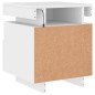 vidaXL Mesitas de noche con luces LED 2 unidades blanco 40x39x48,5 cm vidaXL Mesitas de noche con luces LED 2 unidades blanco 40x39x48,5 cm