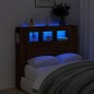 vidaXL Cabecero LED madera ingeniería roble marrón 120x18,5x103,5 cm vidaXL Cabecero LED madera ingeniería roble marrón 120x18,5x103,5 cm