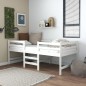 vidaXL Estructura de cama madera maciza de pino blanco 90x200 cm vidaXL Estructura de cama madera maciza de pino blanco 90x200 cm