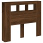 vidaXL Cabecero LED madera ingeniería roble marrón 120x18,5x103,5 cm vidaXL Cabecero LED madera ingeniería roble marrón 120x18,5x103,5 cm
