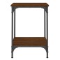 vidaXL Mesa de centro madera de ingeniería marrón roble 40x40x55 cm vidaXL Mesa de centro madera de ingeniería marrón roble 40x40x55 cm