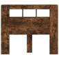 vidaXL Cabecero LED madera ingeniería roble ahumado 120x18,5x103,5 cm vidaXL Cabecero LED madera ingeniería roble ahumado 120x18,5x103,5 cm