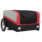 vidaXL Remolque para bicicleta hierro negro y rojo 45 kg vidaXL Remolque para bicicleta hierro negro y rojo 45 kg