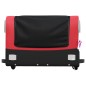 vidaXL Remolque para bicicleta hierro negro y rojo 45 kg vidaXL Remolque para bicicleta hierro negro y rojo 45 kg
