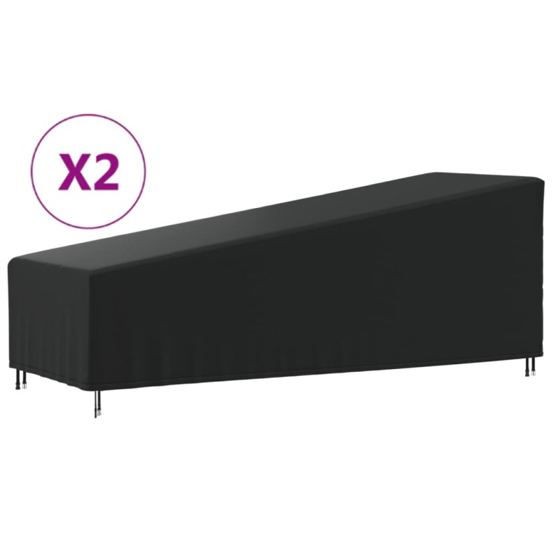 vidaXL Cubiertas para tumbonas 2 uds tela Oxford 420D 210x80x45/75 cm vidaXL Cubiertas para tumbonas 2 uds tela Oxford 420D 210x80x45/75 cm