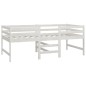 vidaXL Estructura de cama madera maciza de pino blanco 90x200 cm vidaXL Estructura de cama madera maciza de pino blanco 90x200 cm