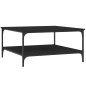 vidaXL Mesa de centro madera de ingeniería negro 80x80x40 cm vidaXL Mesa de centro madera de ingeniería negro 80x80x40 cm
