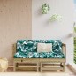vidaXL Sofás de esquina de jardín 2 uds madera maciza impregnada vidaXL Sofás de esquina de jardín 2 uds madera maciza impregnada
