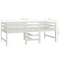 vidaXL Estructura de cama madera maciza de pino blanco 90x200 cm vidaXL Estructura de cama madera maciza de pino blanco 90x200 cm