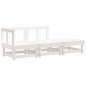 vidaXL Juego de muebles de jardín 3 pzas madera maciza de pino blanco vidaXL Juego de muebles de jardín 3 pzas madera maciza de pino blanco