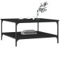 vidaXL Mesa de centro madera de ingeniería negro 80x80x40 cm vidaXL Mesa de centro madera de ingeniería negro 80x80x40 cm