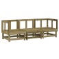 vidaXL Juego de muebles de jardín 3 pzas madera de pino impregnada vidaXL Juego de muebles de jardín 3 pzas madera de pino impregnada