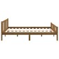 vidaXL Estructura de cama madera maciza marrón miel 140x200 cm