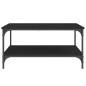 vidaXL Mesa de centro madera de ingeniería negro 80x80x40 cm vidaXL Mesa de centro madera de ingeniería negro 80x80x40 cm
