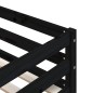 vidaXL Litera de madera maciza de pino negro 90x200 cm vidaXL Litera de madera maciza de pino negro 90x200 cm