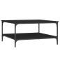 vidaXL Mesa de centro madera de ingeniería negro 80x80x40 cm vidaXL Mesa de centro madera de ingeniería negro 80x80x40 cm