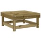 vidaXL Taburete de jardín madera de pino impregnada vidaXL Taburete de jardín madera de pino impregnada