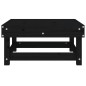 vidaXL Taburete de jardín madera maciza de pino negro vidaXL Taburete de jardín madera maciza de pino negro