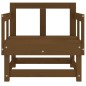 vidaXL Sillones de jardín 2 unidades madera maciza pino marrón miel vidaXL Sillones de jardín 2 unidades madera maciza pino marrón miel