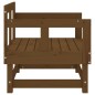 vidaXL Sillones de jardín 2 unidades madera maciza pino marrón miel vidaXL Sillones de jardín 2 unidades madera maciza pino marrón miel