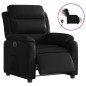 vidaXL Sillón reclinable eléctrico de cuero sintético negro