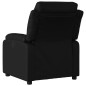 vidaXL Sillón reclinable eléctrico de cuero sintético negro