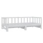 vidaXL Sofá cama extraíble madera maciza de pino blanco 2x(90x200) cm