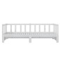 vidaXL Sofá cama extraíble madera maciza de pino blanco 2x(90x200) cm