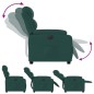 vidaXL Sillón reclinable eléctrico tela verde oscuro vidaXL Sillón reclinable eléctrico tela verde oscuro