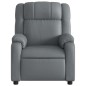 vidaXL Sillón reclinable eléctrico de cuero sintético gris vidaXL Sillón reclinable eléctrico de cuero sintético gris
