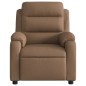 vidaXL Sillón reclinable eléctrico de tela marrón vidaXL Sillón reclinable eléctrico de tela marrón