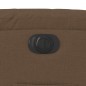 vidaXL Sillón reclinable eléctrico de tela marrón vidaXL Sillón reclinable eléctrico de tela marrón